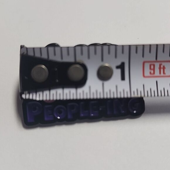 Pink and Black Enamel Pin - Picture 3 of 3